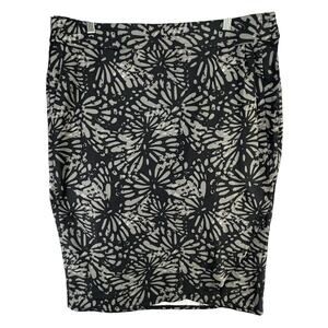 RipSkirt Hawaii Wrap Skirt Womens XL Charcoal Shibori Butterfly Length 3 Beach